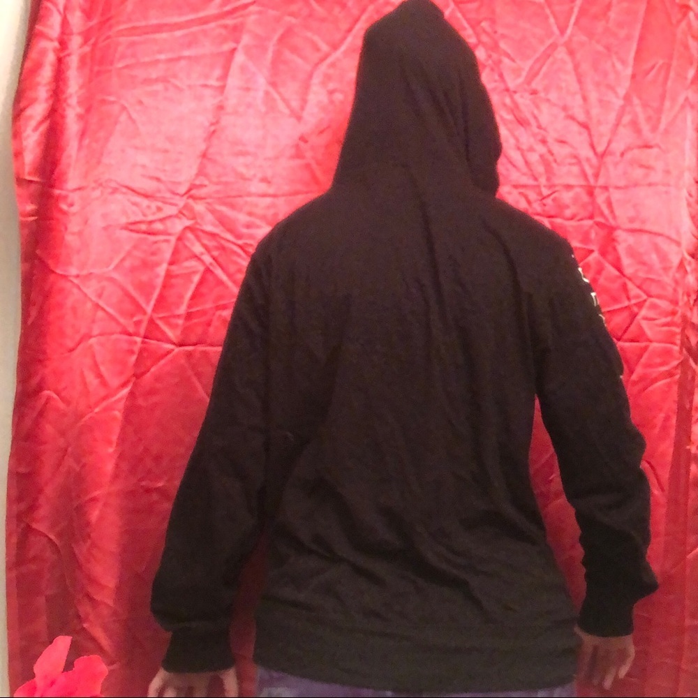 NWT Black sweatshirt with hoodie —#83 - Picture 2 of 9